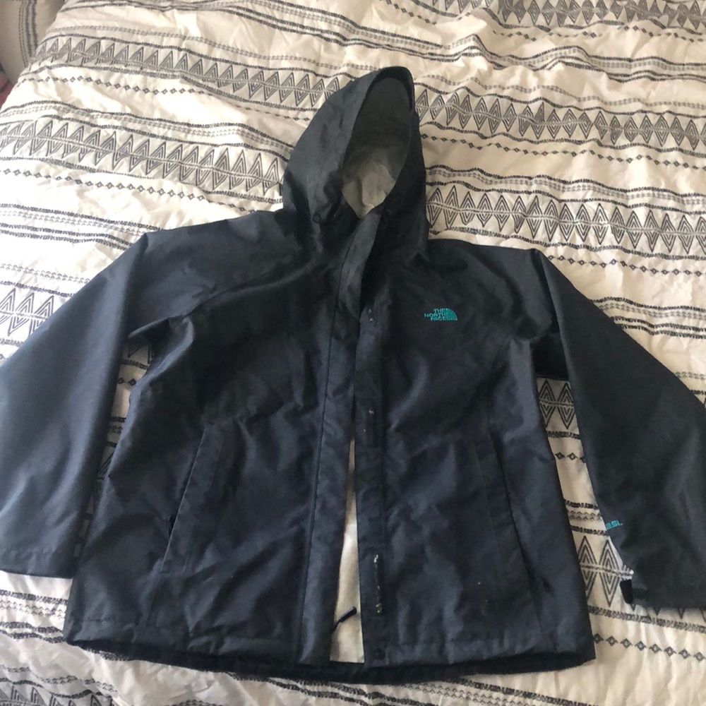 the north face rain coat